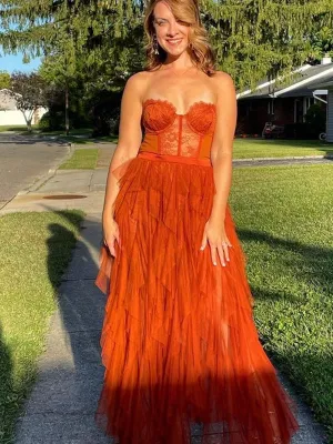 Sexy Sweetherat Tulle Prom Dress, WGP309