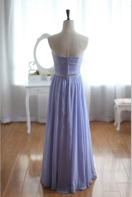 Simple Chiffon A Line Prom Dress Chiffon Evening Dress