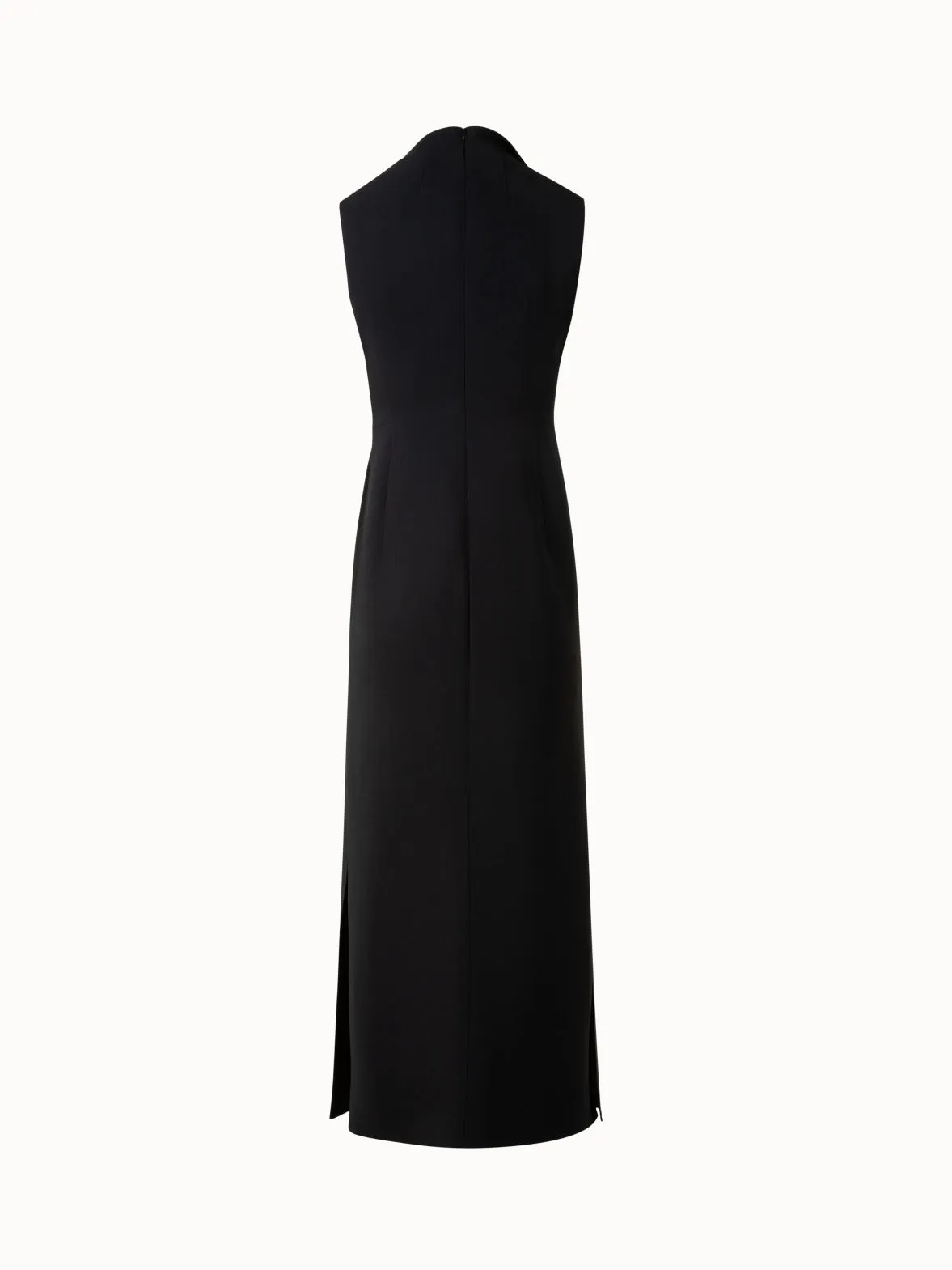 Sleeveless Blazer Dress in Wool Double-Face