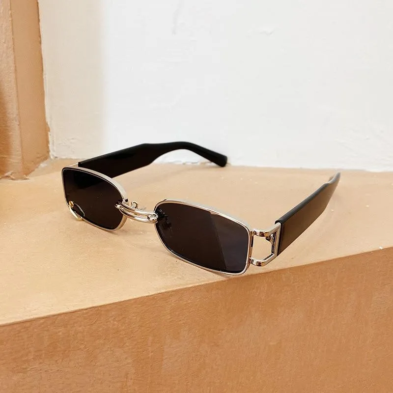 Small Rectangle Women Luxury Sunglasses Brand Designer Vintage Punk Men Sun Glasses Shades