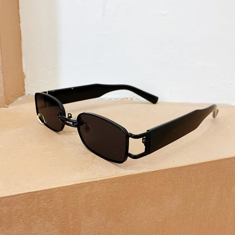 Small Rectangle Women Luxury Sunglasses Brand Designer Vintage Punk Men Sun Glasses Shades