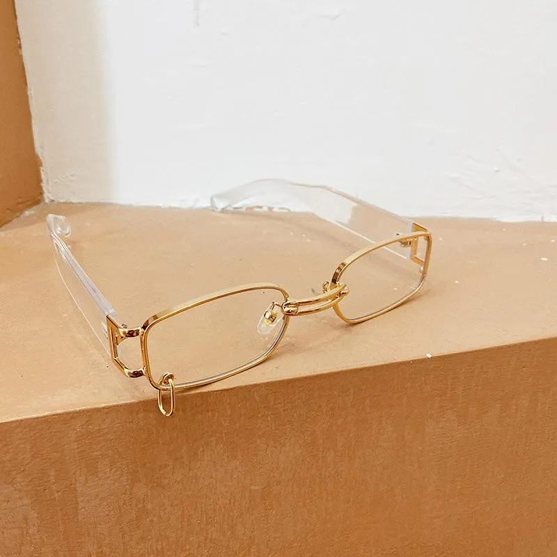 Small Rectangle Women Luxury Sunglasses Brand Designer Vintage Punk Men Sun Glasses Shades