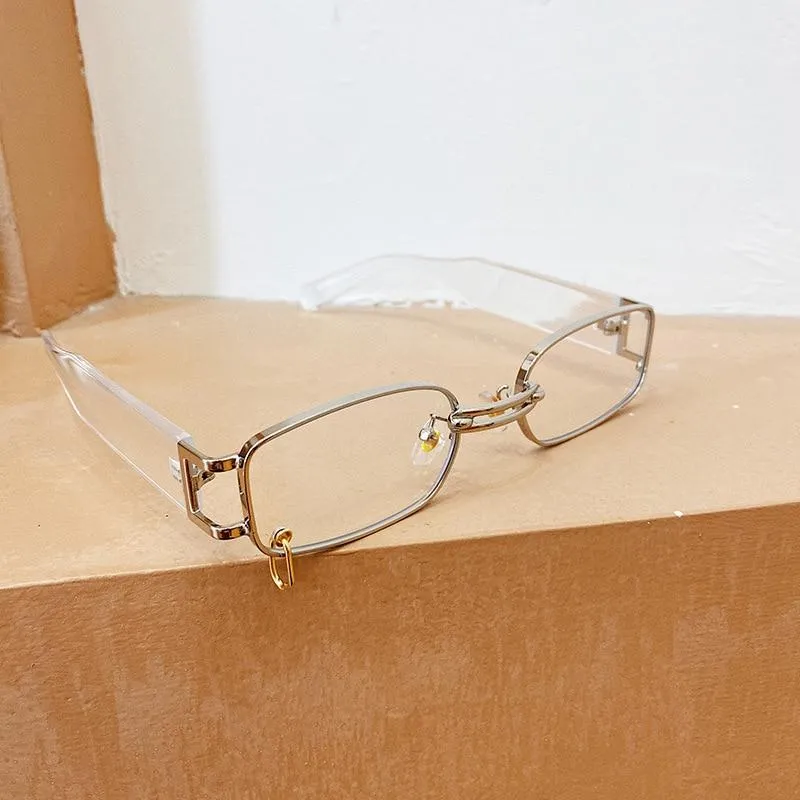 Small Rectangle Women Luxury Sunglasses Brand Designer Vintage Punk Men Sun Glasses Shades