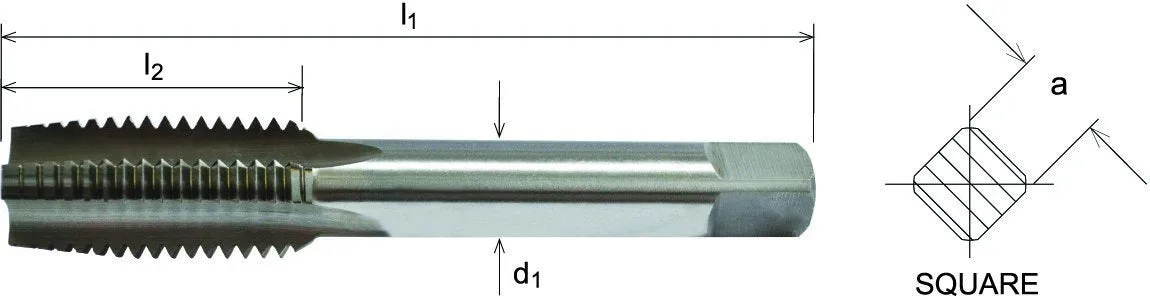 SOMTA - Series 511 HSS Metric Tap M18 x 1.0 Taper (Fine) Short Hand Tap