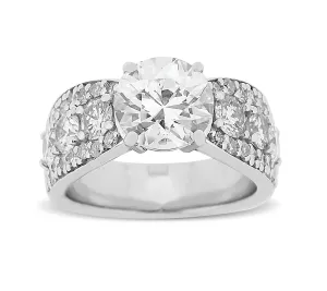 Spectacular Wide Paved Diamond Ring