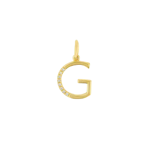 Sprinkle Diamond Initial Charm