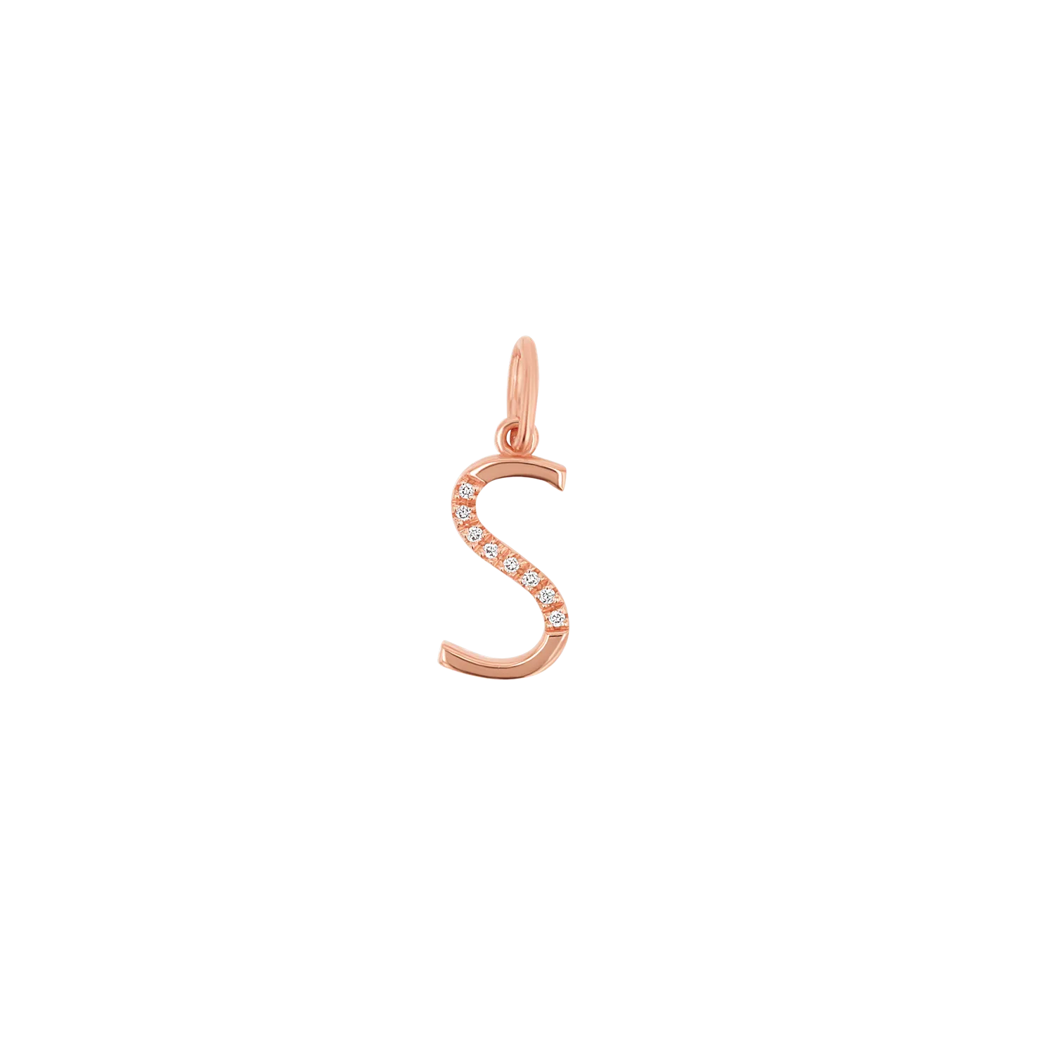 Sprinkle Diamond Initial Charm