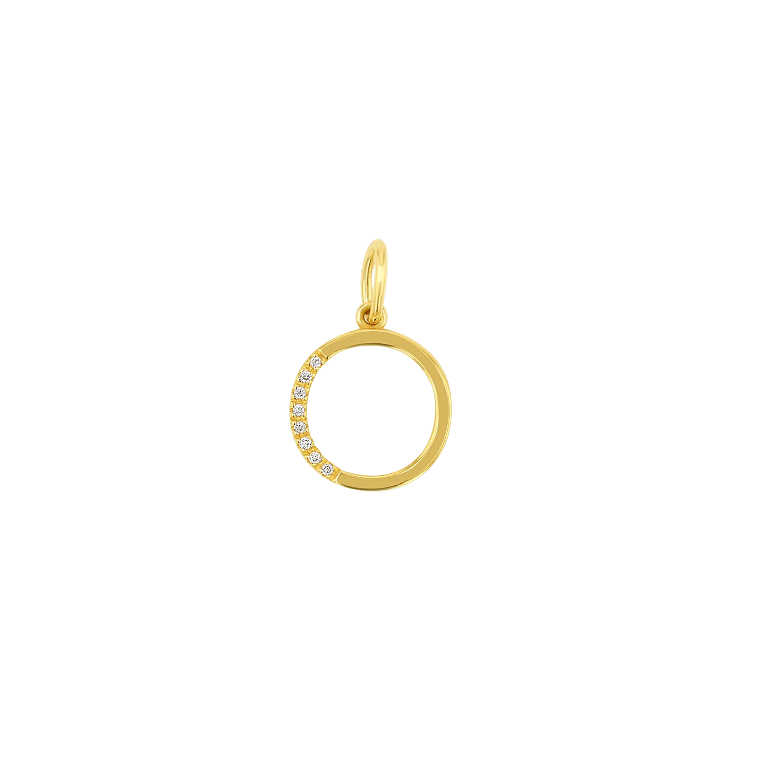 Sprinkle Diamond Initial Charm