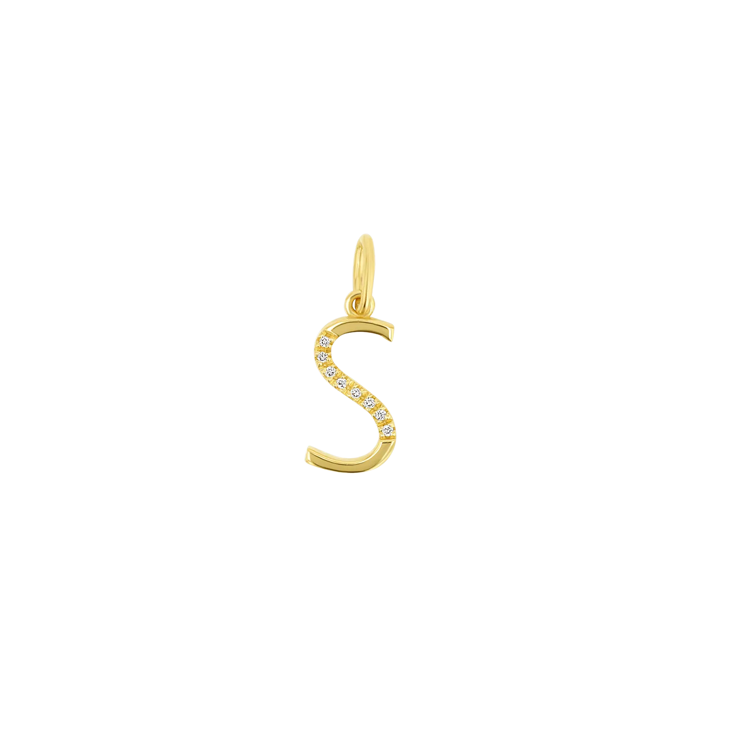 Sprinkle Diamond Initial Charm