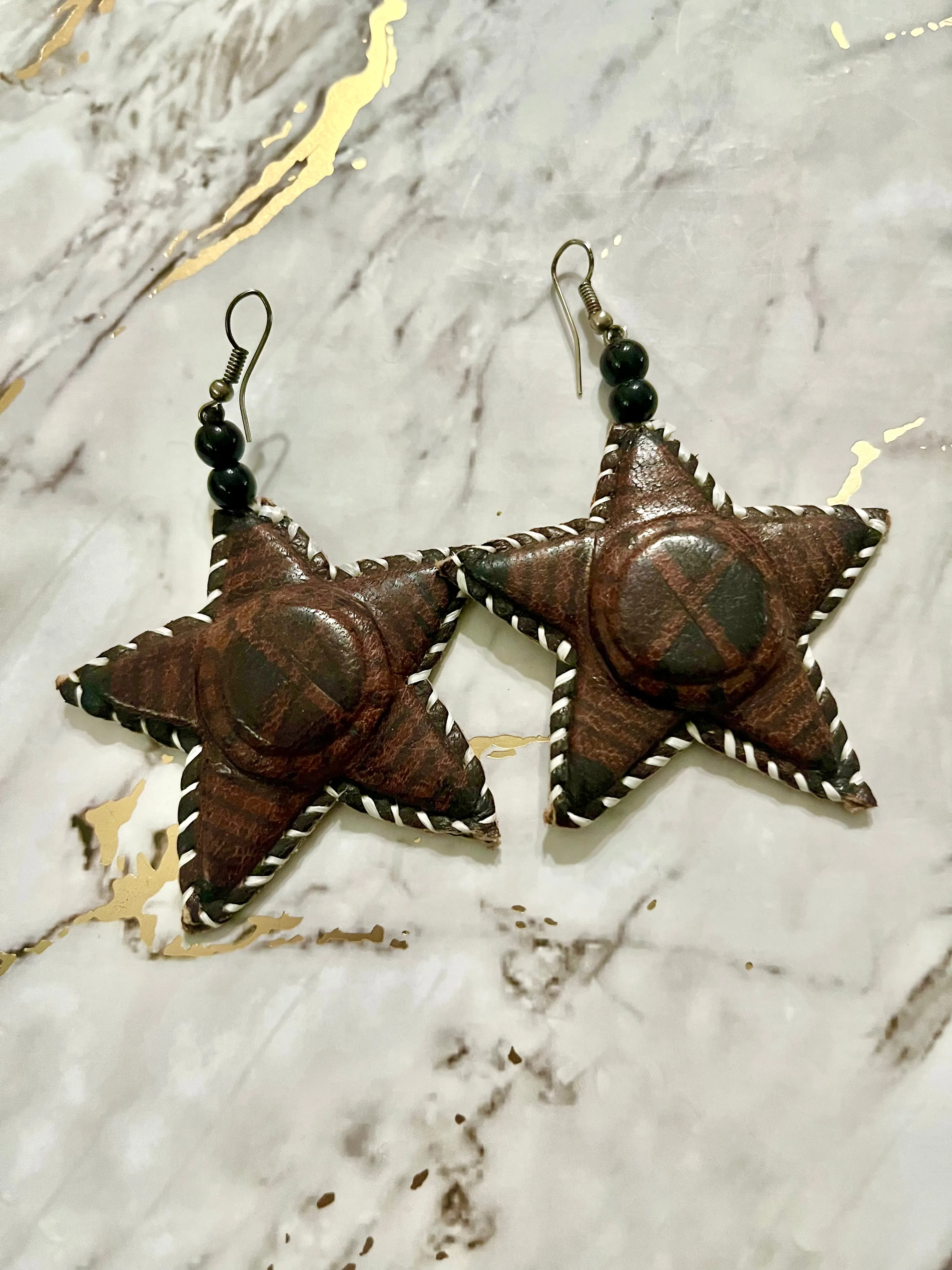 Starla Leather Earrings