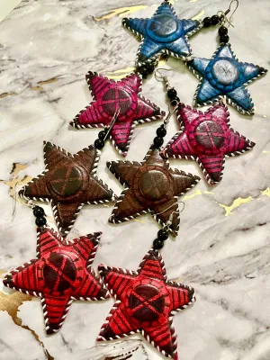 Starla Leather Earrings