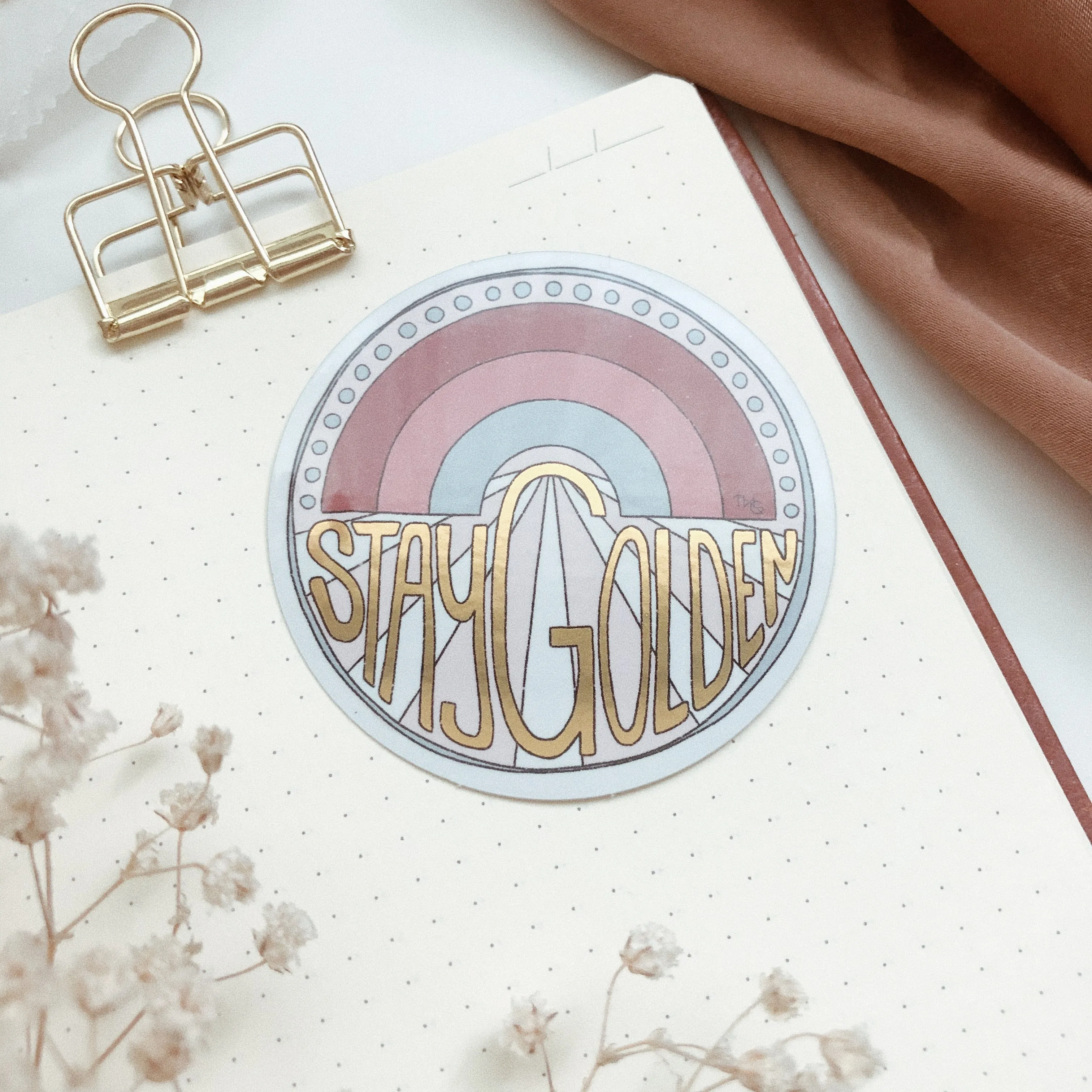 Stay Golden - Die Cut Sticker