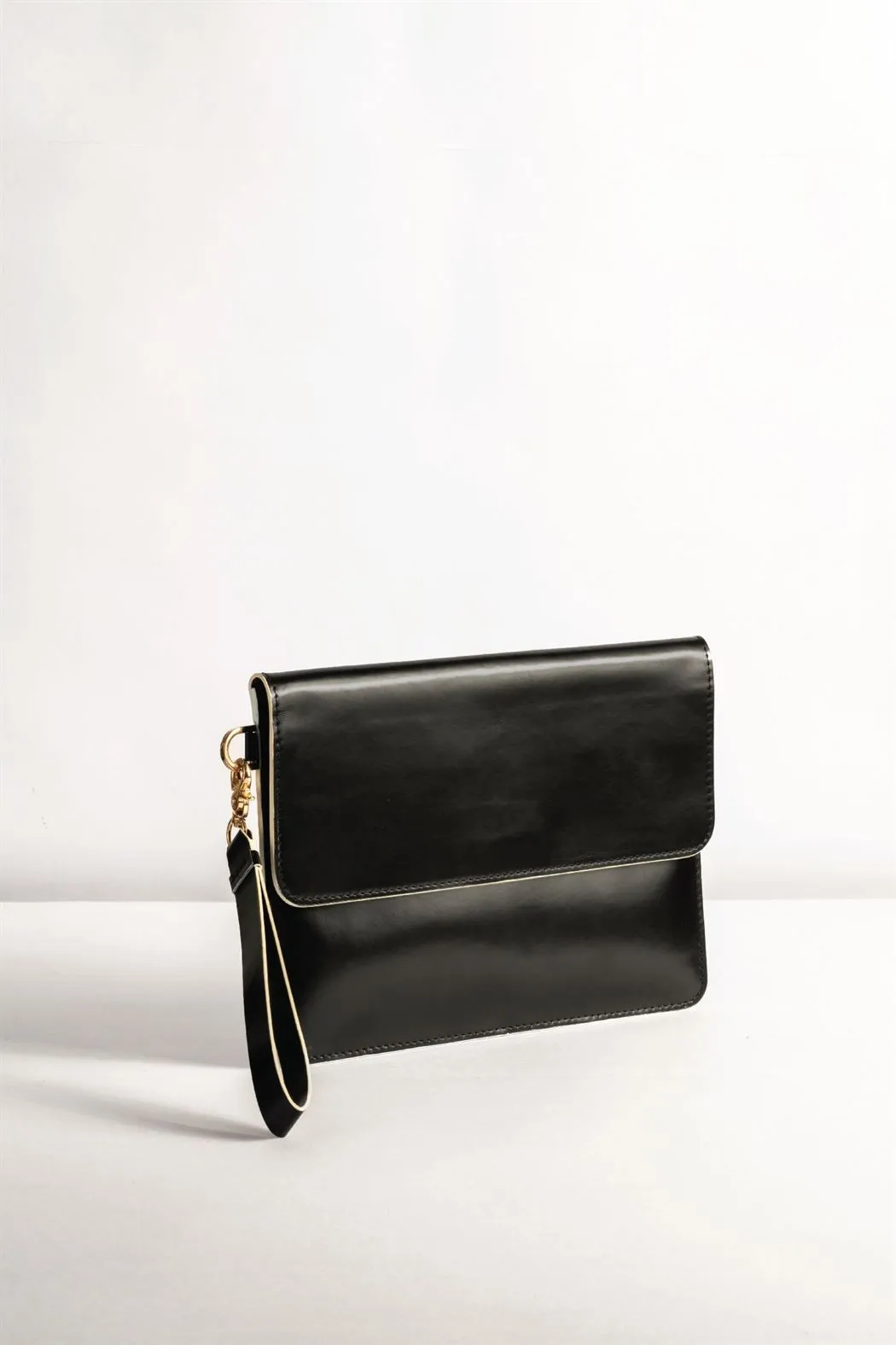 Tanned   I   Mini Sleeve      Black  TO/MS-BLK  I Leather Bag