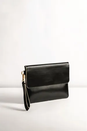 Tanned   I   Mini Sleeve      Black  TO/MS-BLK  I Leather Bag