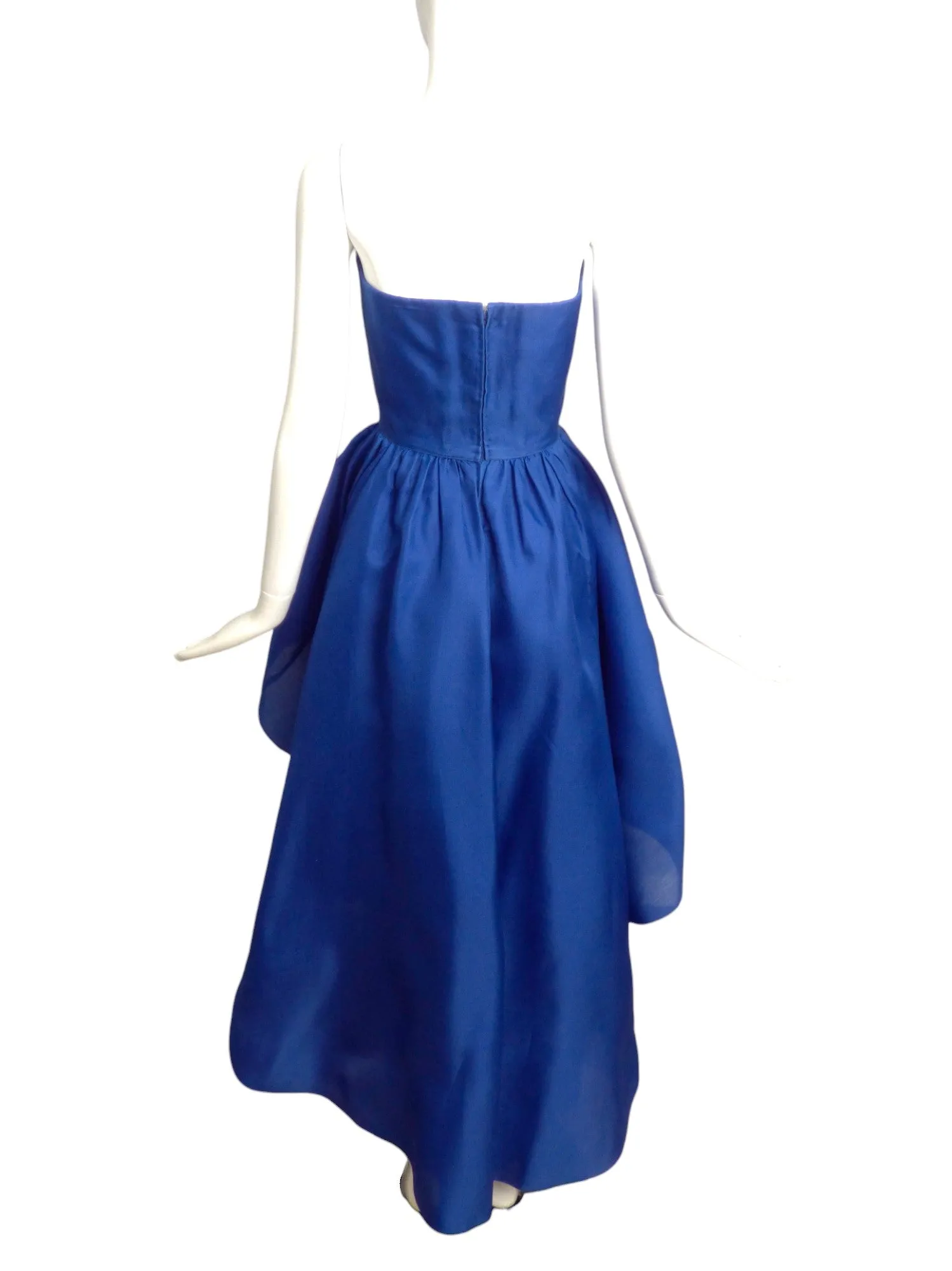 TARQUIN EBKER- 1970s Cobalt Gazar Evening Gown, Size 6