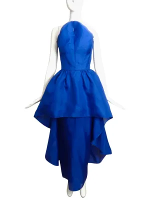 TARQUIN EBKER- 1970s Cobalt Gazar Evening Gown, Size 6