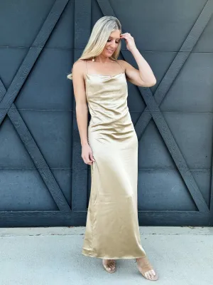 The Fiona Dress In Tan