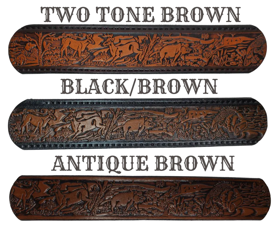 The Outdoorsman Name Leather Belt