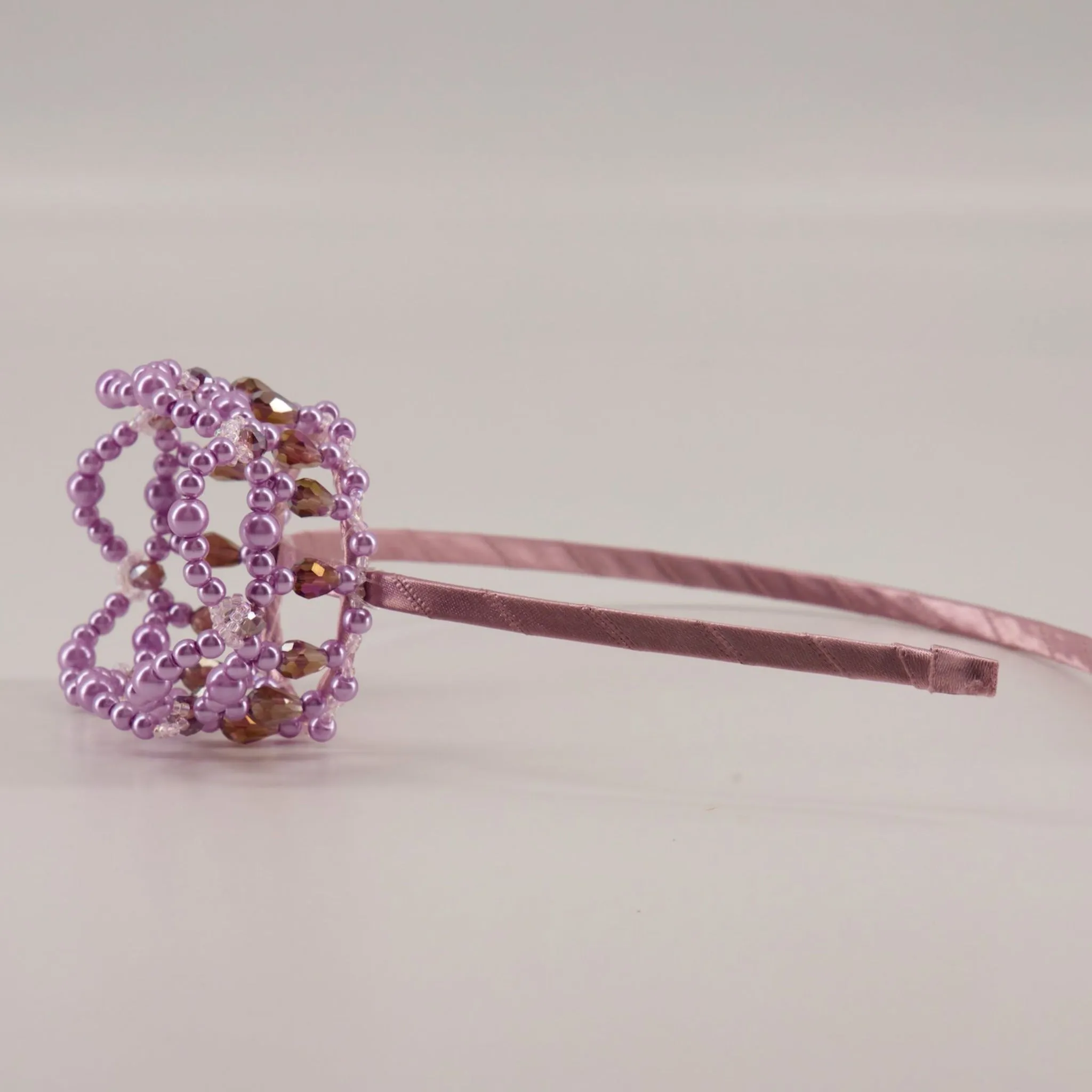 The Princess Pavo Mini Pearl Crown Headband