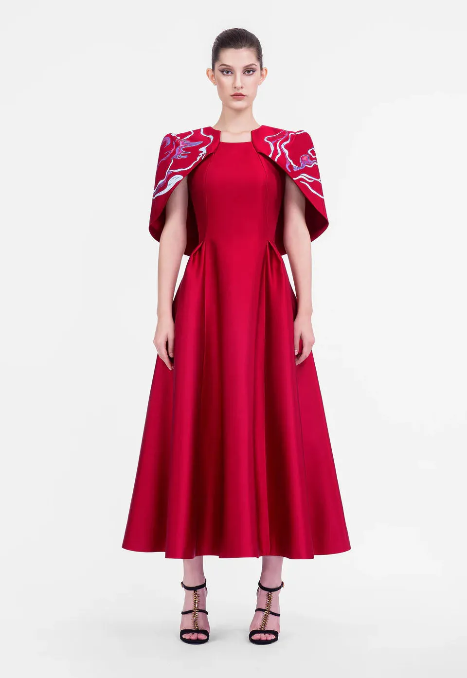 The Red Austin - Crimson Midi Dress