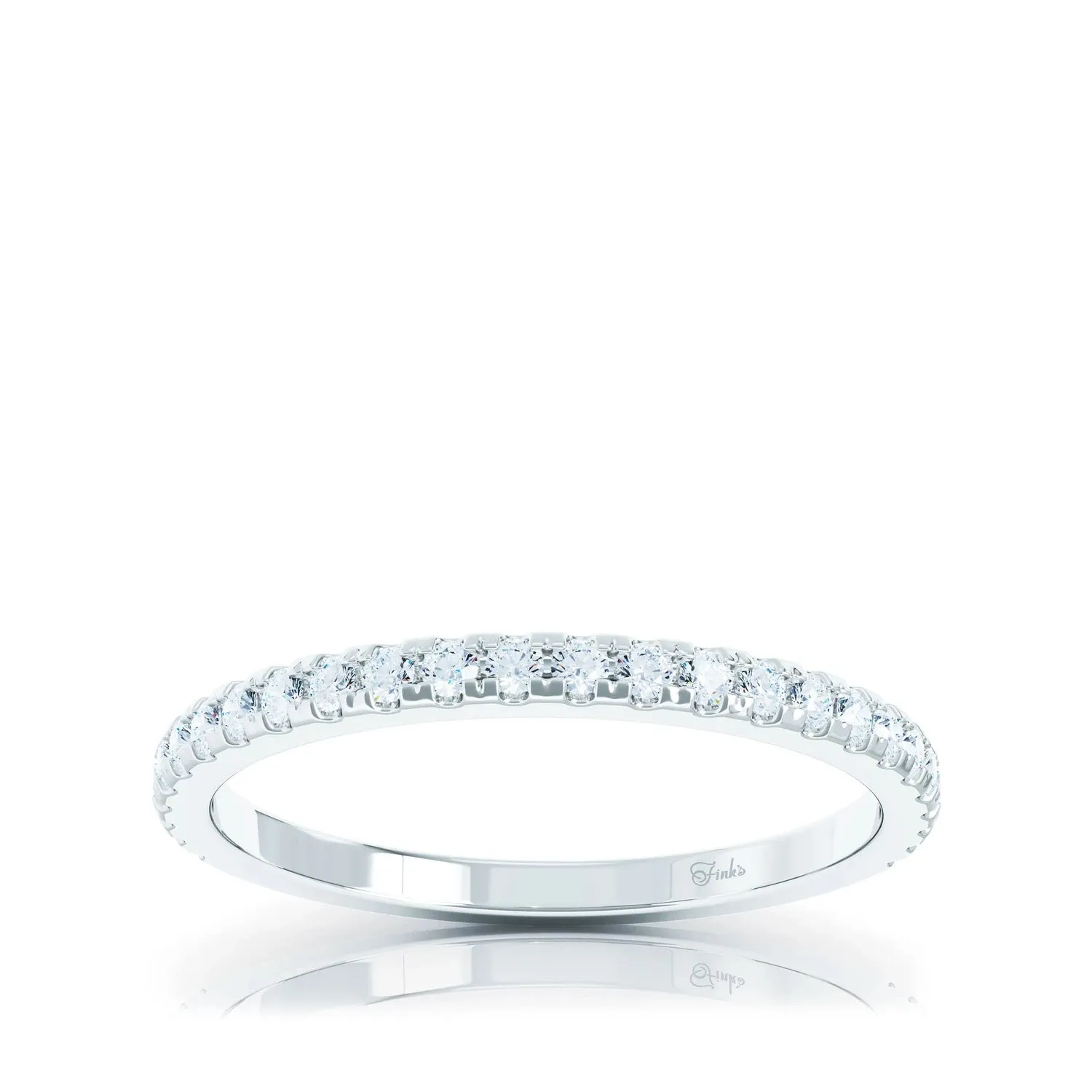 The Studio Collection Prong Set Diamond Half-Way Wedding Band