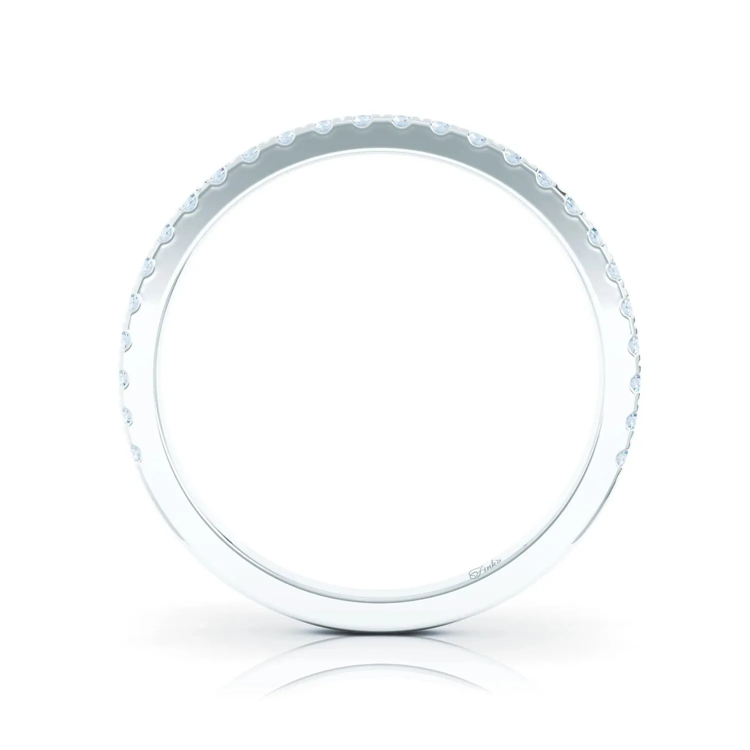 The Studio Collection Prong Set Diamond Half-Way Wedding Band