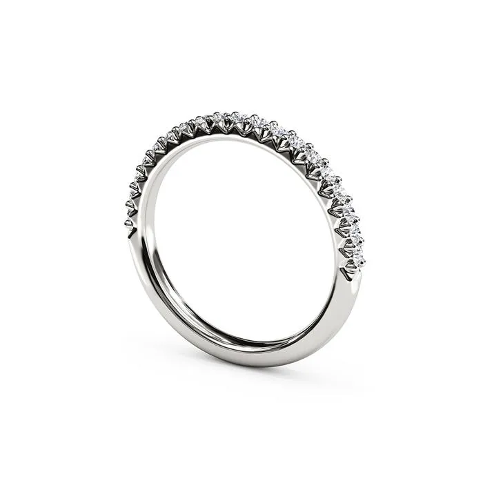 The Studio Collection Prong Set Diamond Wedding Band