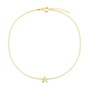 Uppercase Initial Anklet