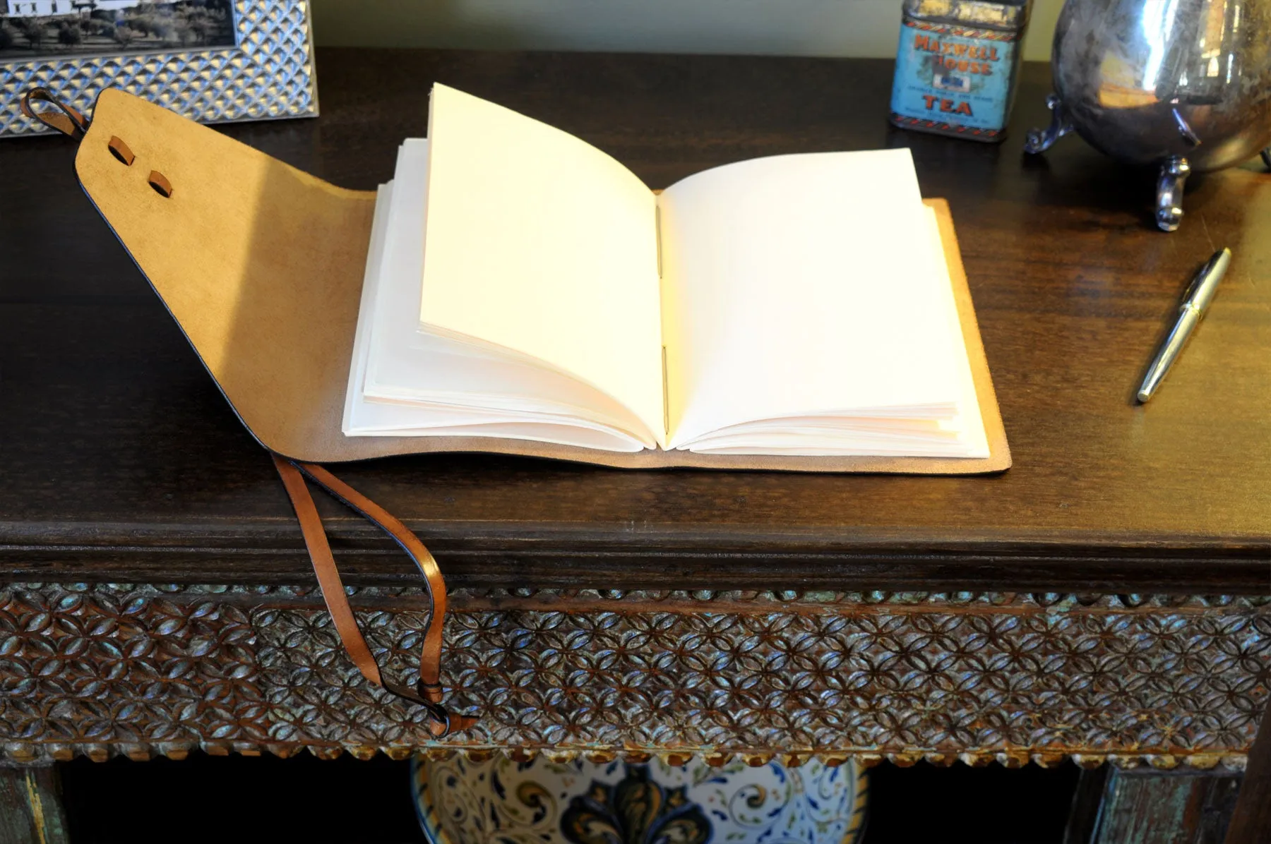 Vachetta Italian Leather Handmade Journal - Terra