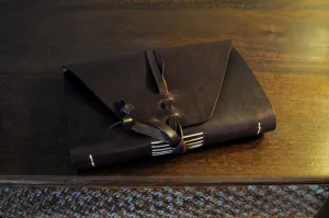 Vachetta Italian Leather Handmade Journal - Walnut