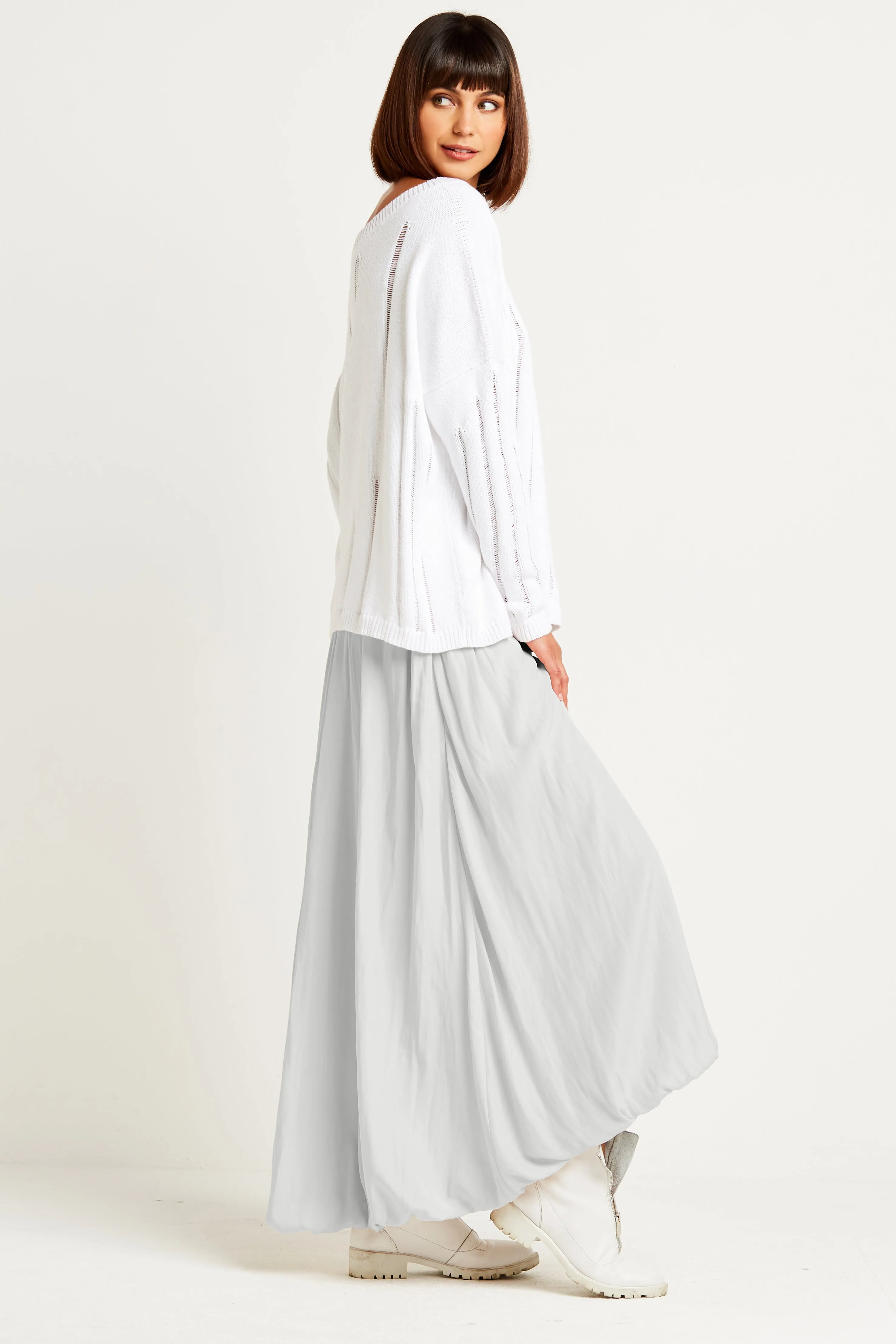 Washable Silk Bubble Skirt
