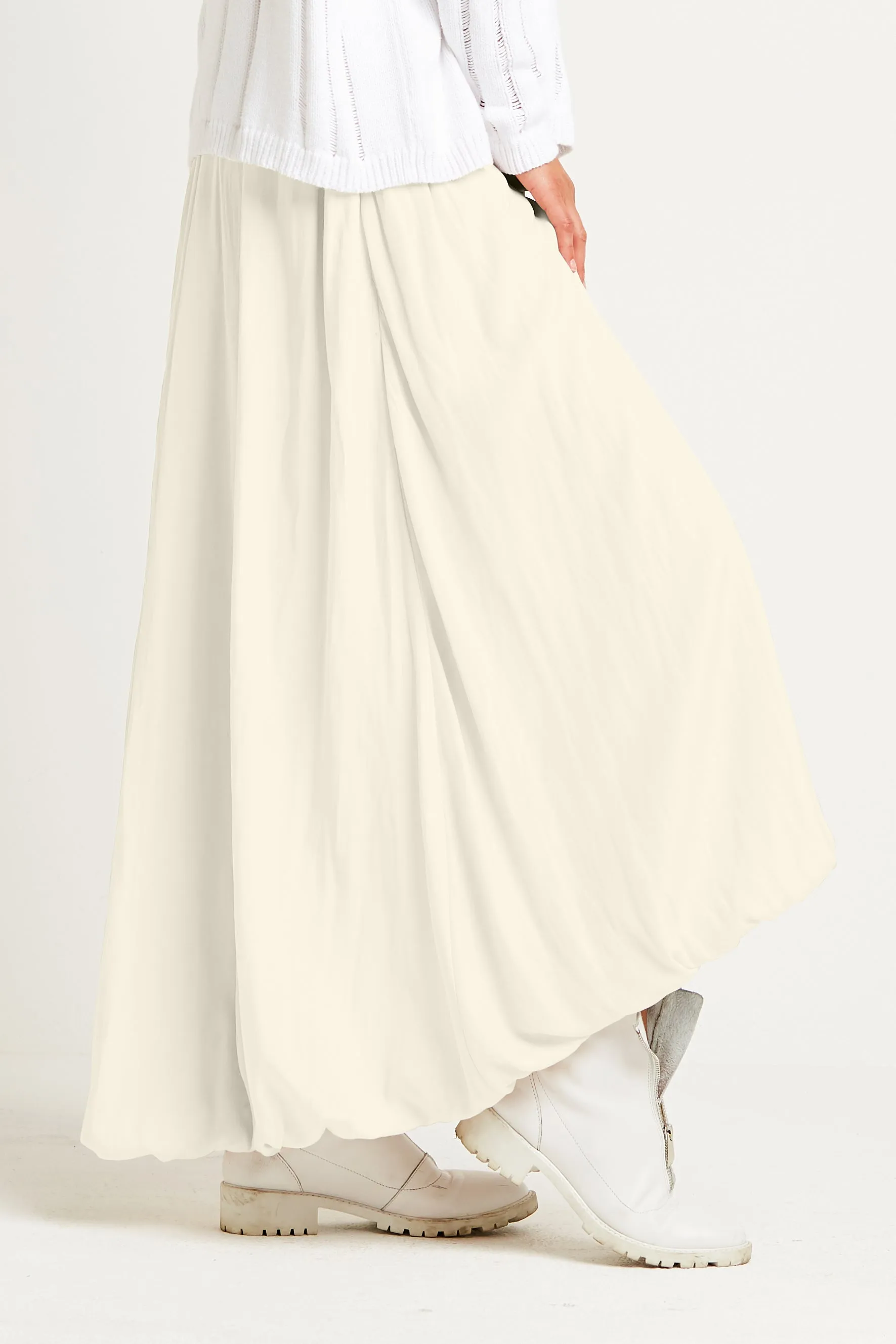 Washable Silk Bubble Skirt