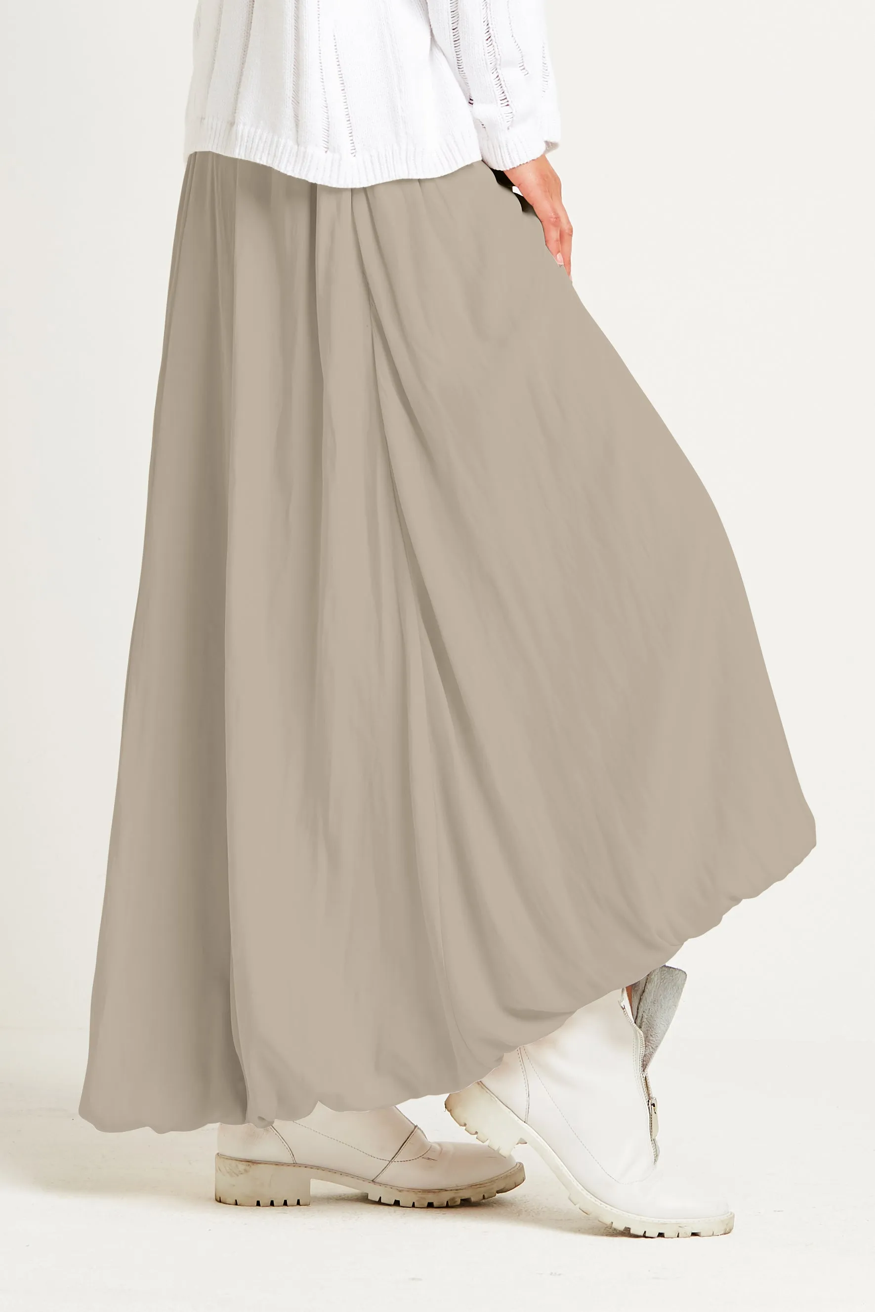 Washable Silk Bubble Skirt