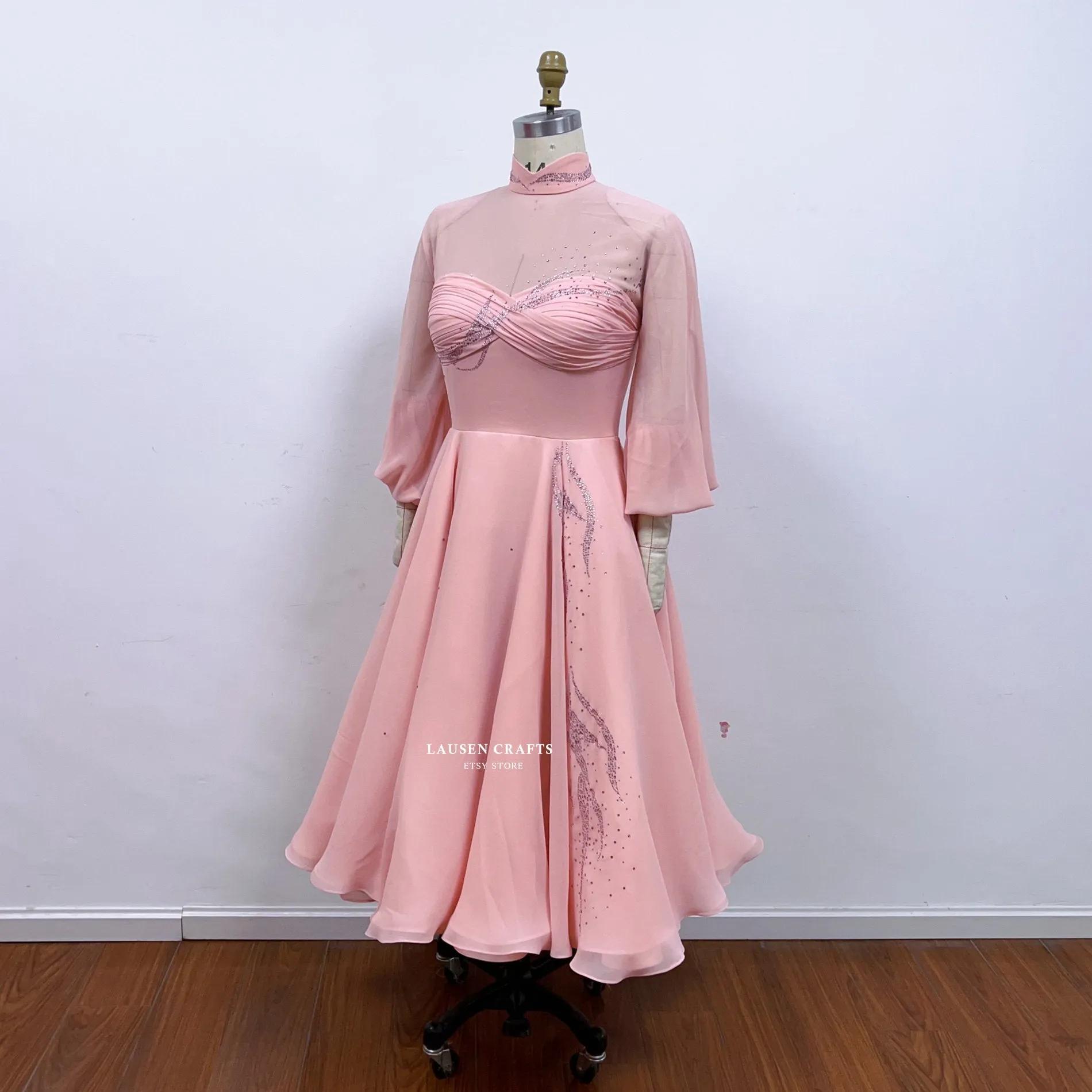 White Christmas Judy Pink Dress, Inspired Judy Dress Costume