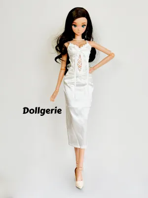 White Silken Bliss Dress for SmartDoll / DD