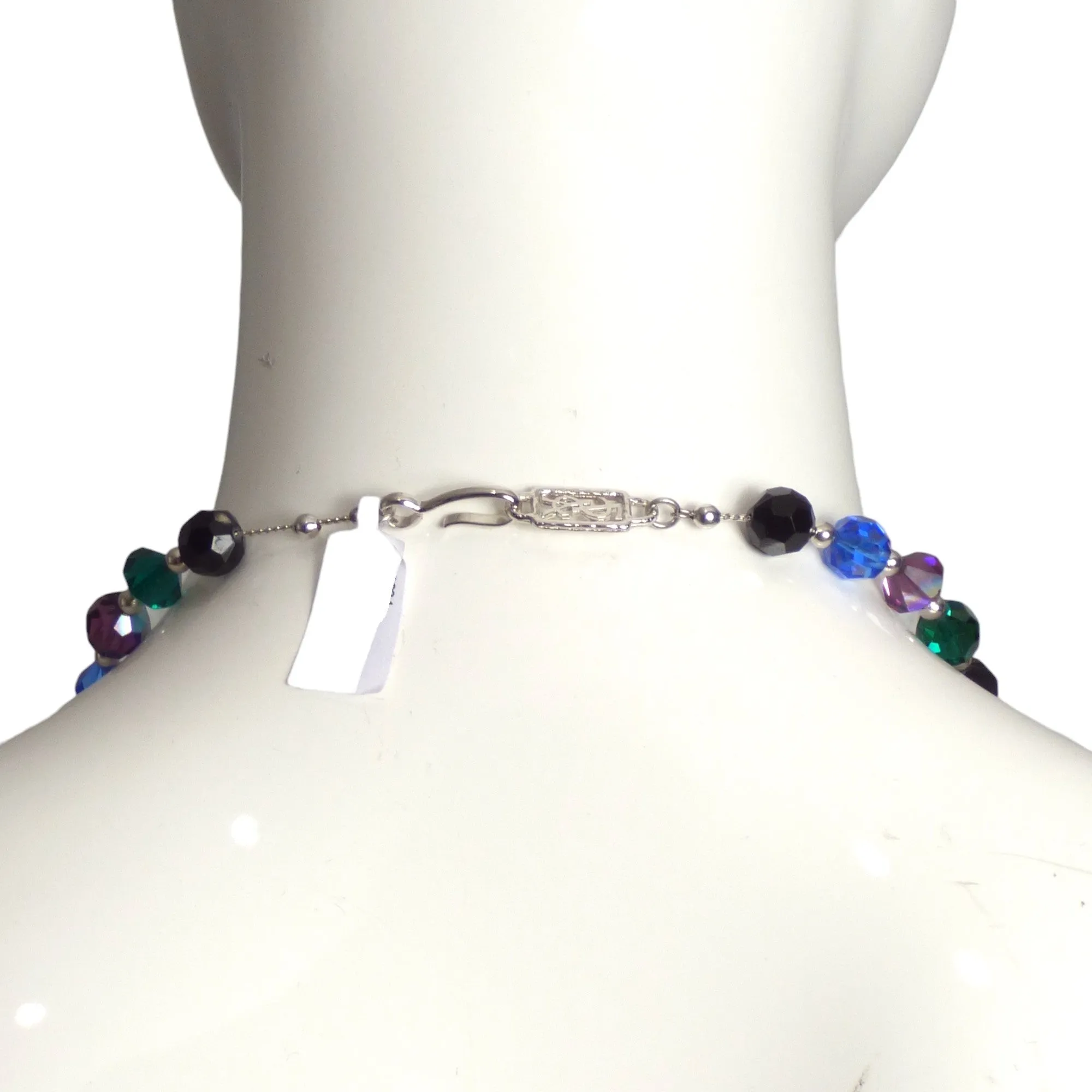 YVES SAINT LAURENT- 1990s Faceted Glass Bead Necklace