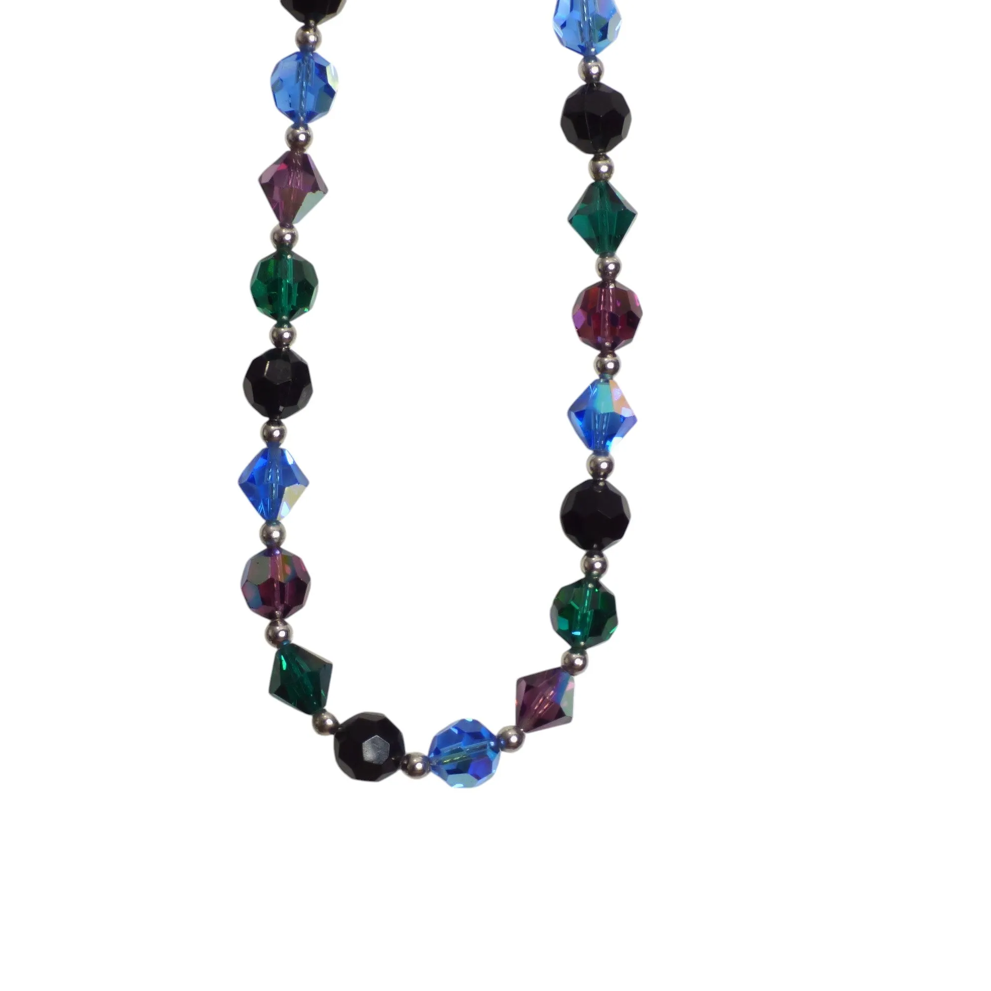 YVES SAINT LAURENT- 1990s Faceted Glass Bead Necklace