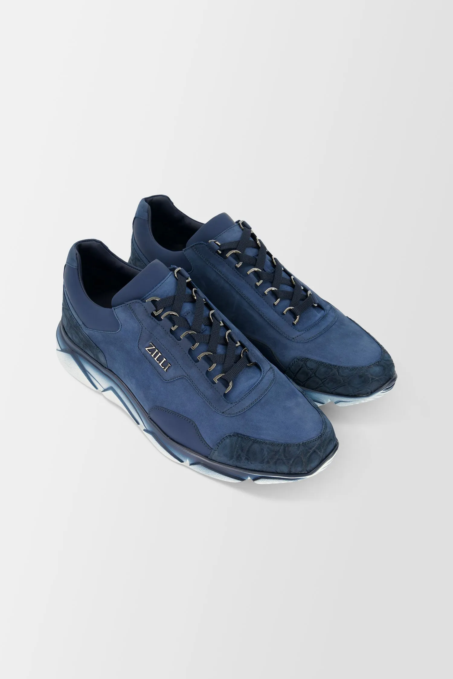 Zilli Blue/White Sneakers